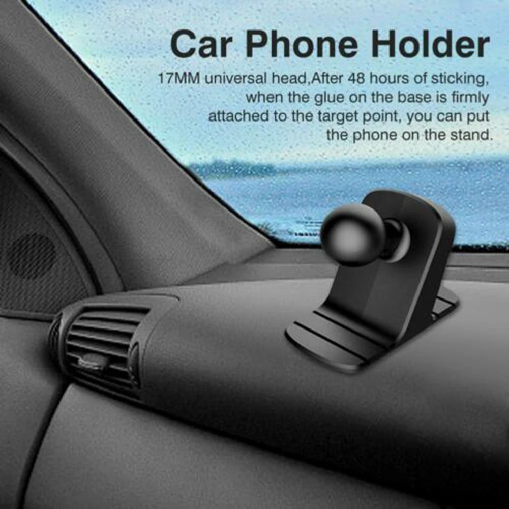 Stand Phone Holder Car Dashboard 17mm Ball Head Mobile Parts Suction Base 40mm*50mm*28mm1 Pcs Base Practical New