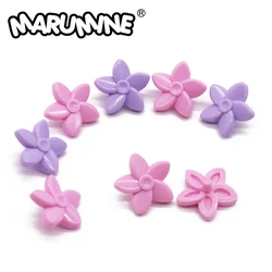 Marumine 50PCS MOC Friend Blocks Accessories Flower 18853 Compatible Building Blocks Mini Person Hair Decoration Assembled Parts