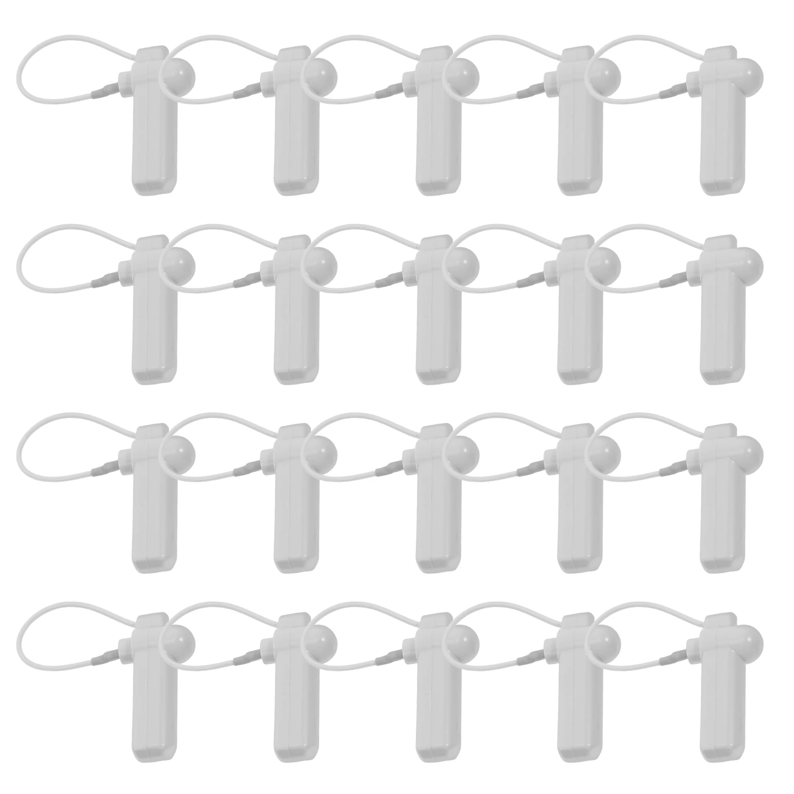 

20 Pcs Acoustic Magnetic Security Tags for Clothing Shoes Hats Hard Tag Locks Reusable ABS Alloy Antitheft Deduction Buckle