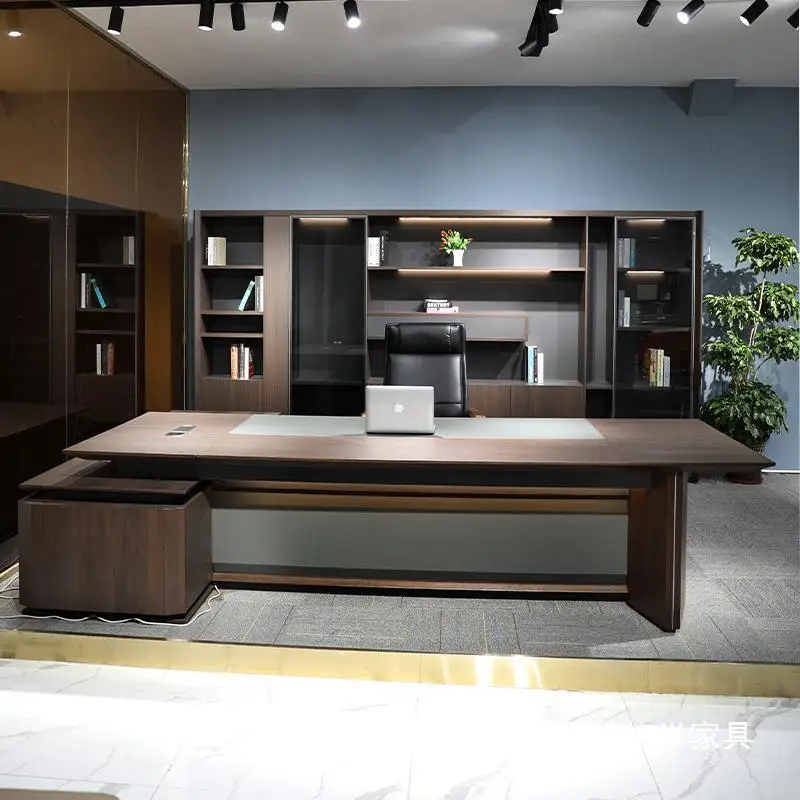 

Office Boss Table, President Table, Office Furniture, Guangdong Light Luxury Manager, Large Class Desk, Supervisor Table