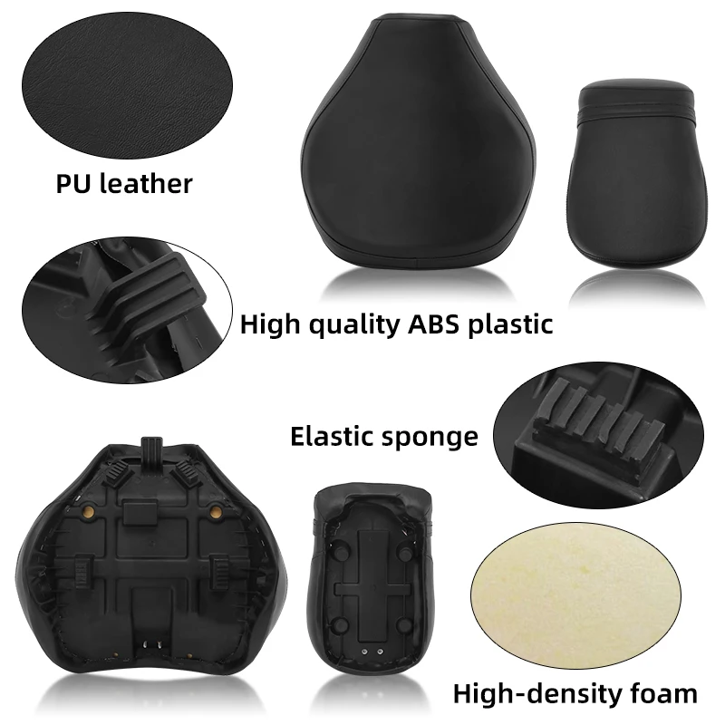 Motorcycle Accessories Front Rear Seat Passenger Driver Cushion Pads For Suzuki Boulevard C50 Volusia VL 400 800 2001-2013