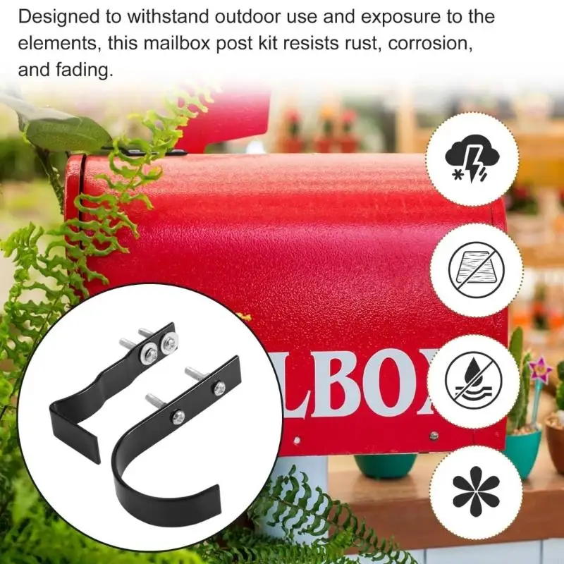 Mailbox Security Repair Kits Mailbox Lock with Handle Replacement Set Mailbox Mounting Hardware Easy to Installation C5AD