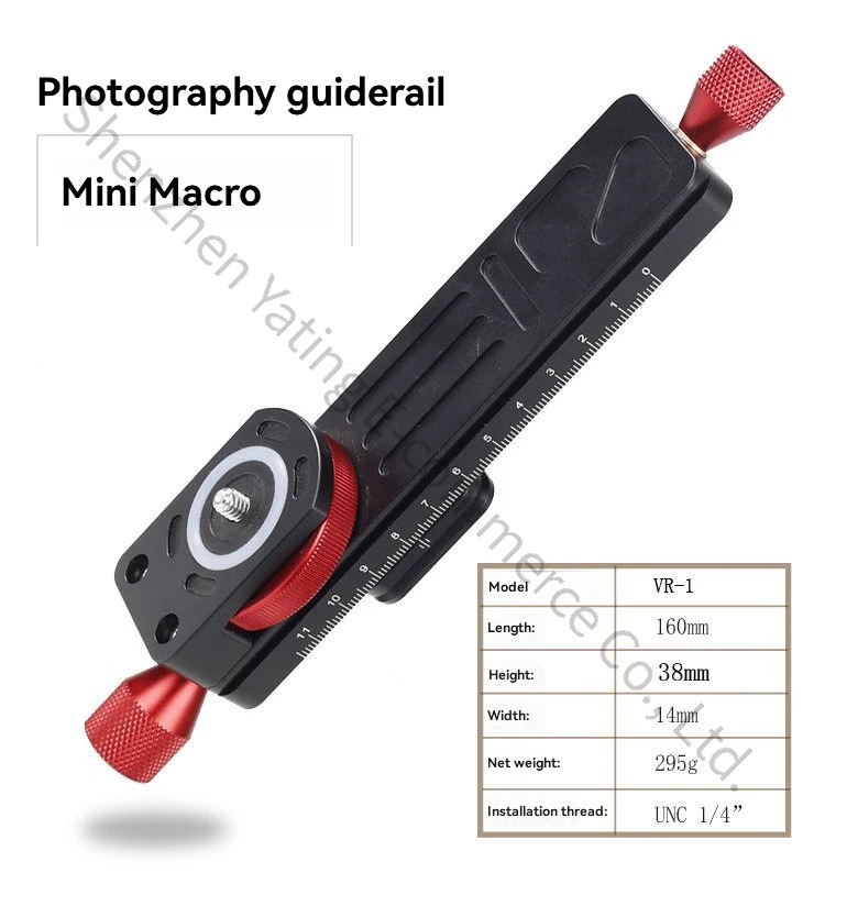 Mini Macro Photography Rail Slider Tabletop Portable Slide for Camera Macro Time-lapse Photography ARCA SWISS