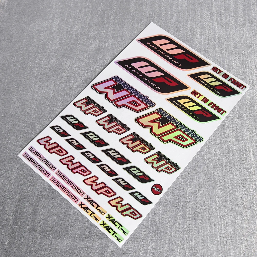 قوس قزح الليزر WP تعليق XACTpro احصل على FORONT ملصق صدمة المثبط ملصق ل Duke KTM كاواساكي هوندا فيسبا دوكاتي