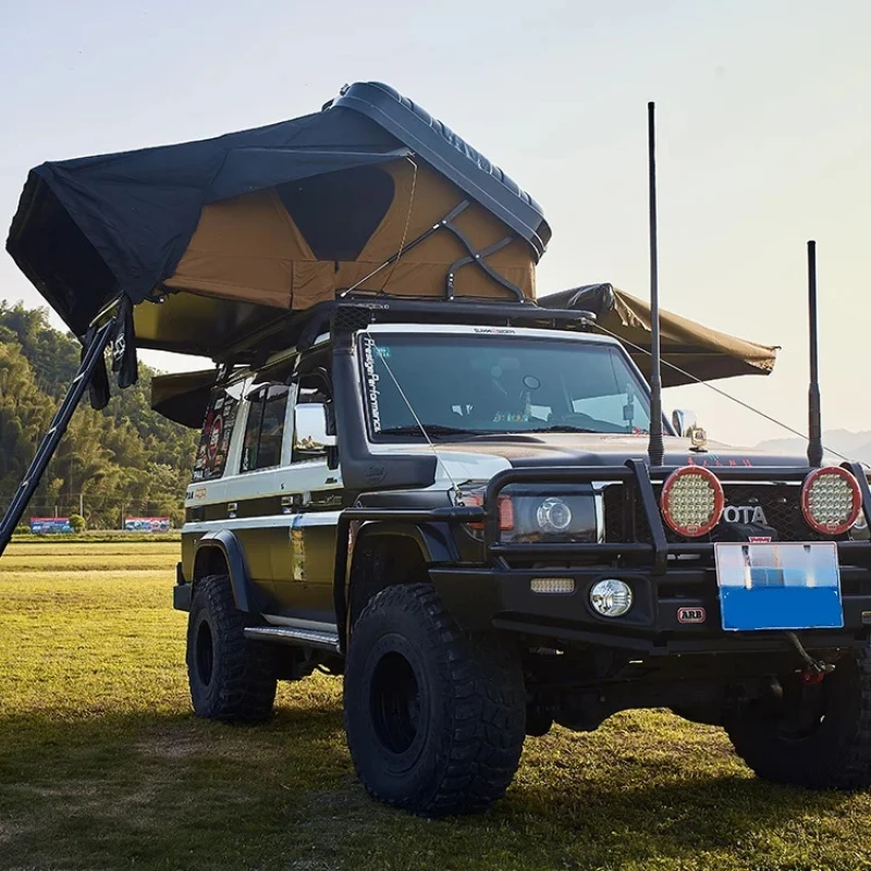 High Quality Four Season Automatic Quick Open Hard Rooftop Tent One Bedroom Fit SUV