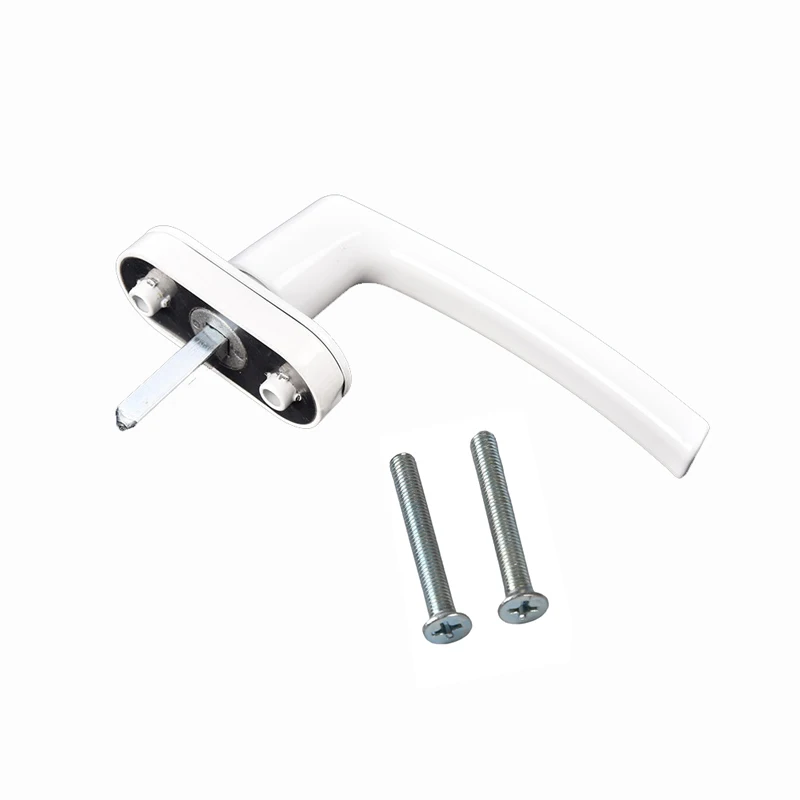 High Quality Aluminum Alloy Window Handles With Locks Universal Door Handle Key Locking For Double Glazing White Door Turning