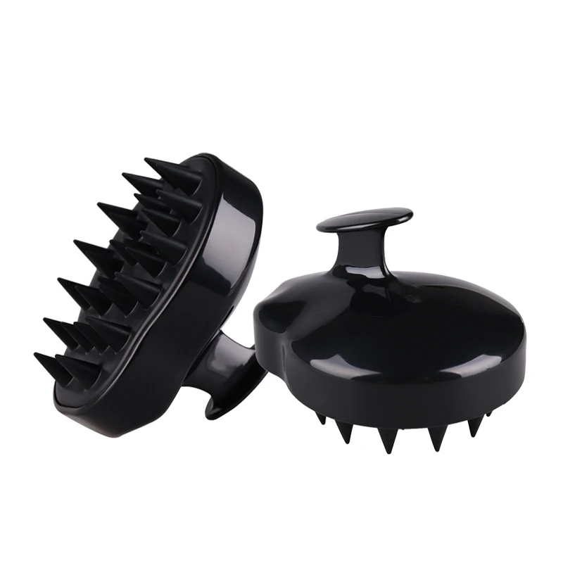 Scalp Massager Brush Hair Care Scrub Black Sculp Shampoo Brush Scrubber Dandruff Reduce Silicone Scalp Brush