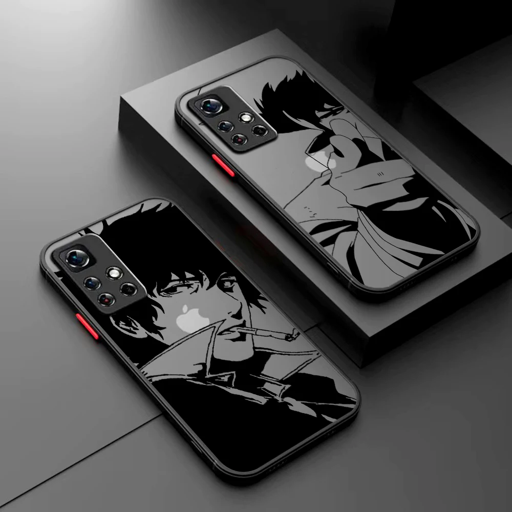 Anime Cowboy Bebop Phone Case For Samsung S24 S23 S22 S21 S20 S10 FE Note20 Note10 Plus Ultra Lite 5G Matte Transparent Cover