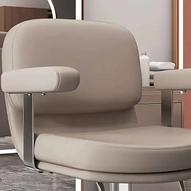 كرسي حلاقة كلاسيكي للصالونات الحديثة جمالي أسود رخيص رافع كرسي مسند للساق مسند ذراع احترافي أثاث Cadeira De Barbeiro