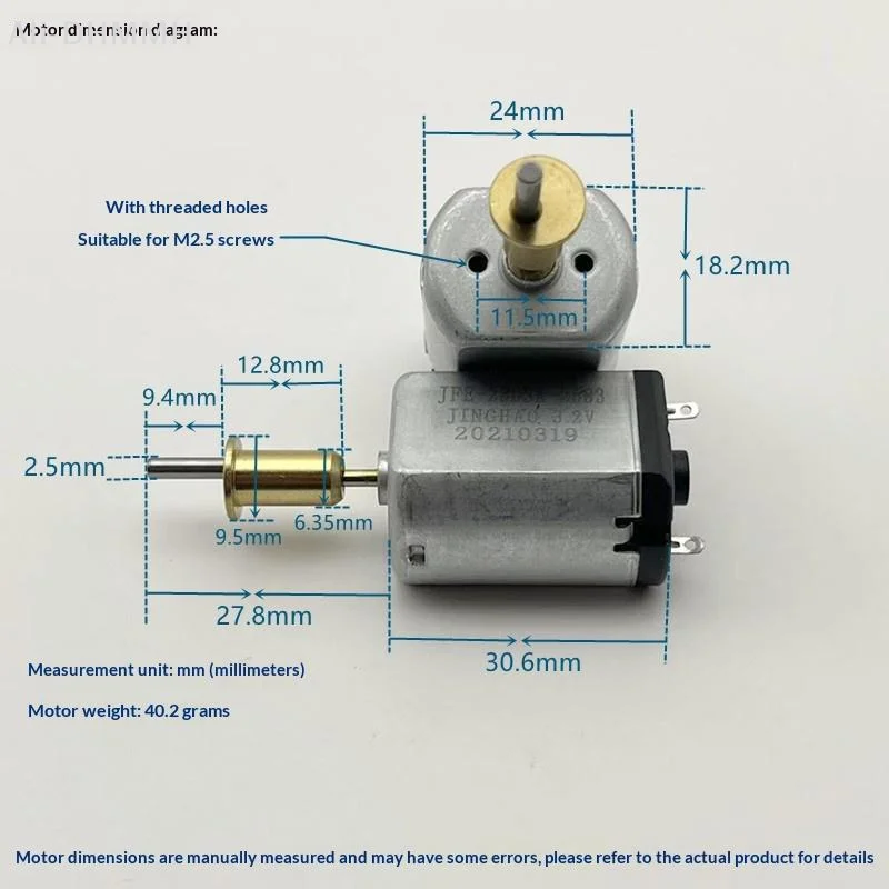 ZLinKJ 1Pcs DC3.2V-3.7V High Torque Hair Clipper Hair Clipper Carving Hair Clipper Motor FF280SA-2583 DC Motor