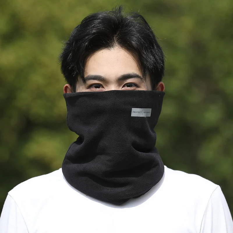 Winter Running Velvet Warm Scarf Thermal Neck Warmer Ski Hiking Cycling Riding Snowboard Scarf Men Women New Fashion【A】