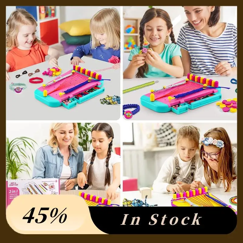 A60zfriendship Bracelet Jewelry Making Kit For Girl Arts And Crafts Bracelets String Maker Kit Pretend Play Giftmay