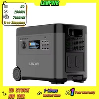 LANPWR D5 Solar Power Supply 2160WH LiFePO4 Battery 2500W (4600) Peak Power Outdoor Camping Home Backup Mobile Power Supply