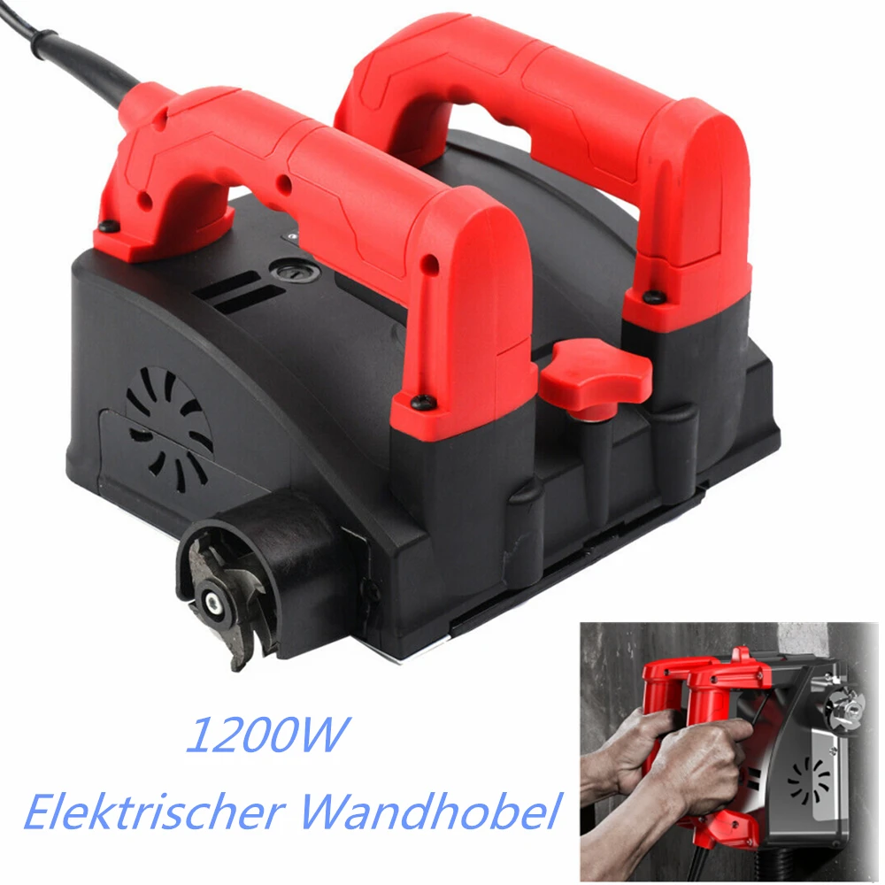 Afbeelding 7: 1200W Elektrische schuurmachine, betonfrees, elektrische muurschraper, muurschepset voor het verwijderen van oude stopverf
