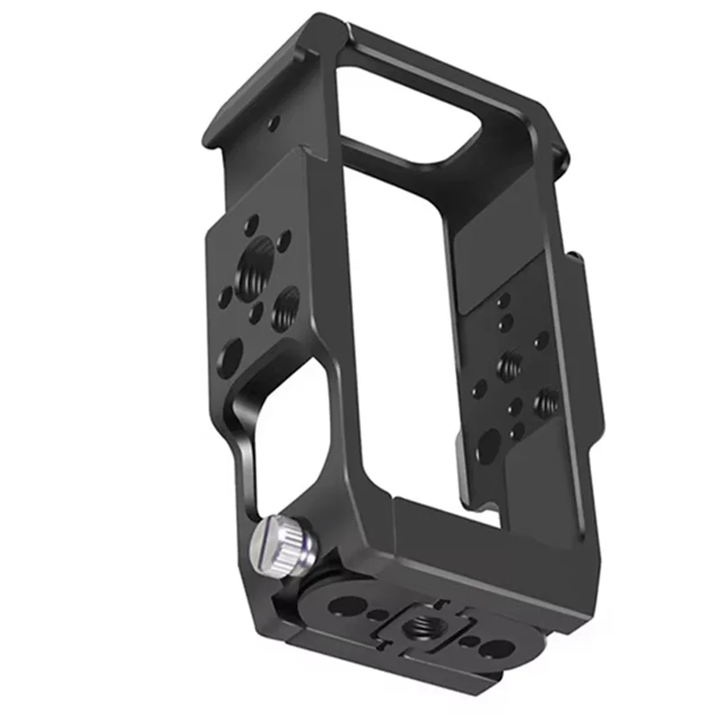 سبائك الألومنيوم إطار معدني غطاء للحماية تبديد الحرارة قفص حافظة 1/4 "الحذاء البارد جبل توسيع ل DJI Action 2 Cam