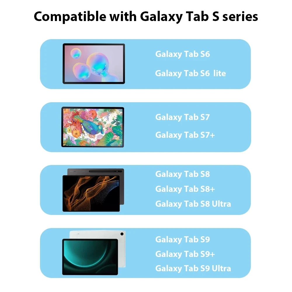S Pen for Samsung Galaxy Tab S6 Lite S7 FE S8 Plus S9 Ultra Stylus for Samsung Pen with Pressure Sensing Eraser Touch Pen Pencil