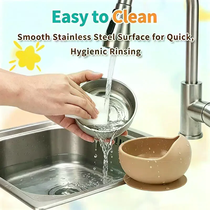 Steel Baby Feeding Set Suction - Baby Led Weaning Set review and price