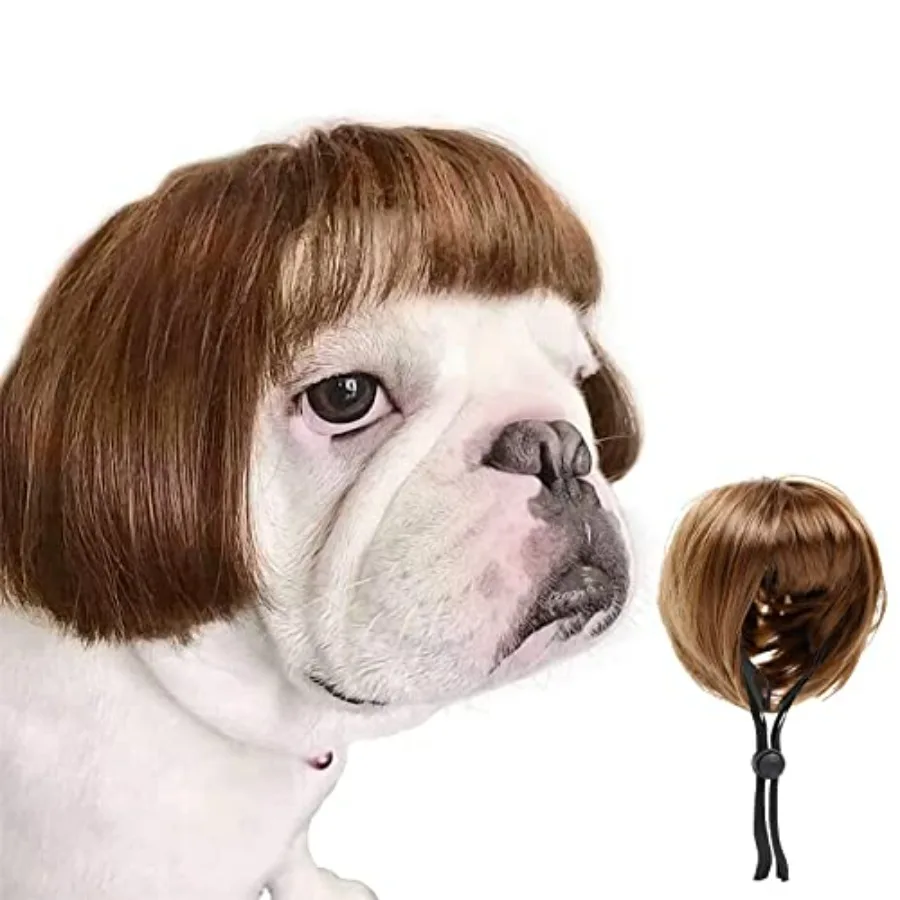 

Dog Costume Cat Apparel Dog Toys Curly s Headgear Wigs Styling Cute Funny Pet Hair Accessories Decoration for Halloween, Christ