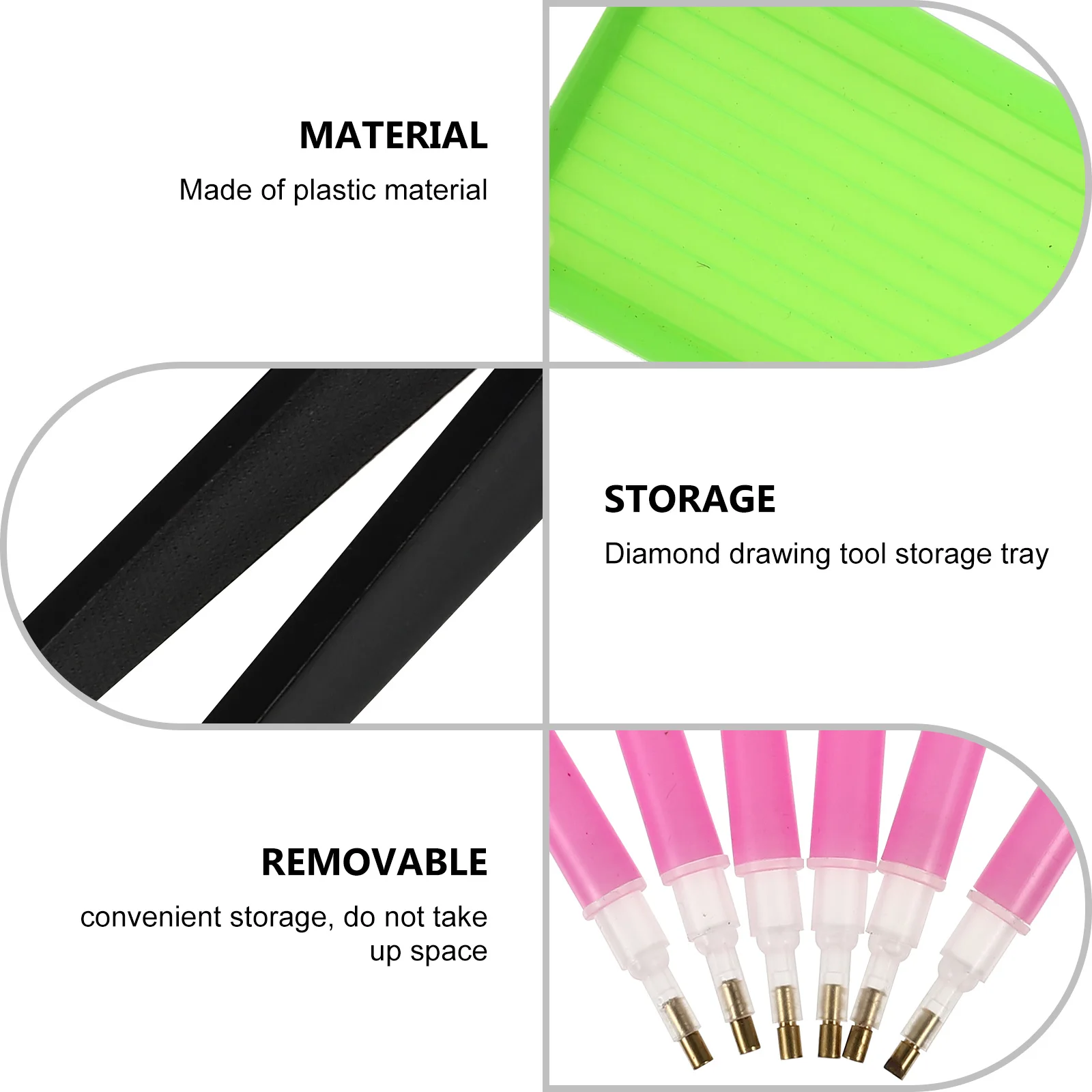 

1 Set Picture Tool Art Tools Rhinestone Box Beads Trays Diamond Drawing Supplies Diamond Storage Tray Rhinestone Dotting Pen