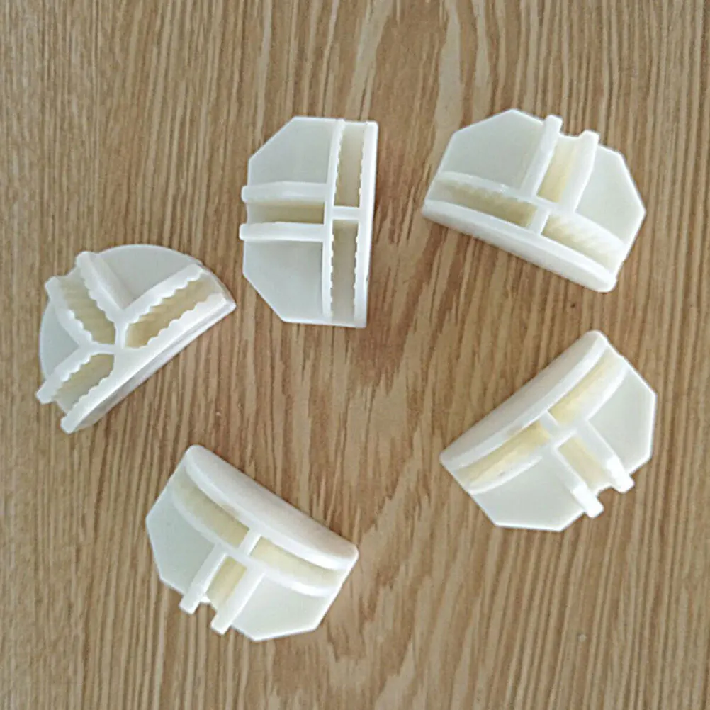 50pcs Semi-circle Clamps Wire Cube Connectors Modular Storage Accessories Durable Plastic Shelf Connectors Shoe Closet Hardware