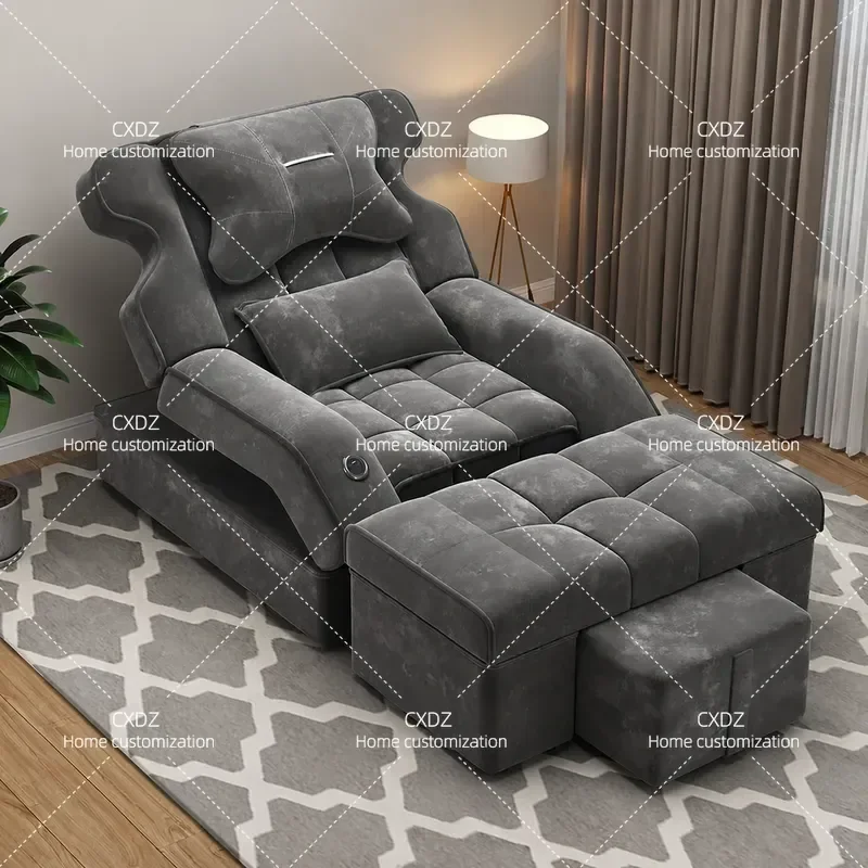 Electric Foot Bath Sofa Chair Recliner for Pedicure Manicure Eyelash Extension Spa Salon Beauty Treatment Bed with Foot Soak