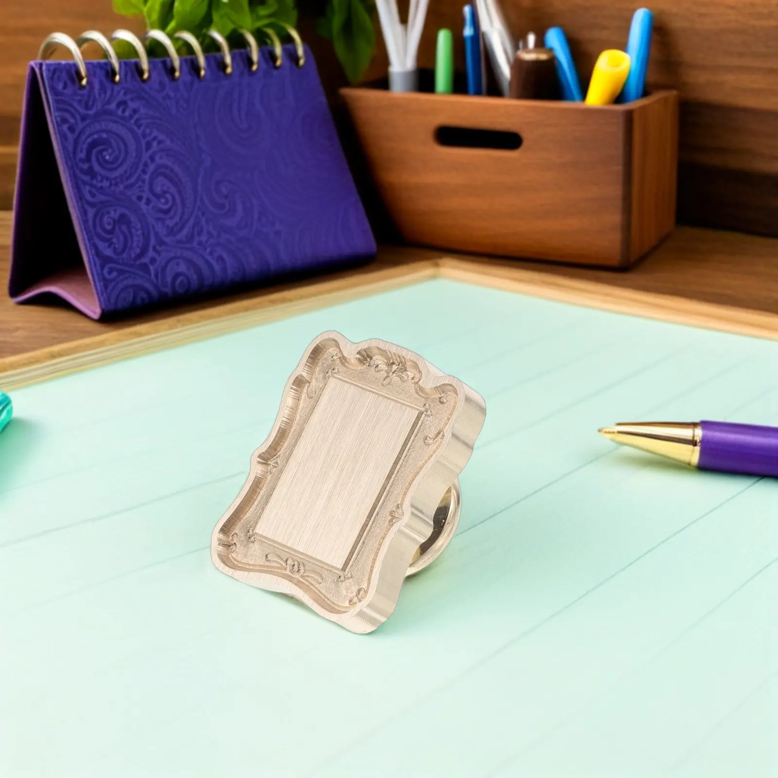 

Тисненая винтажная печать-штамп в европейском стиле, медная конструкция, для свадебных приглашений, скрапбукинга, фотографий