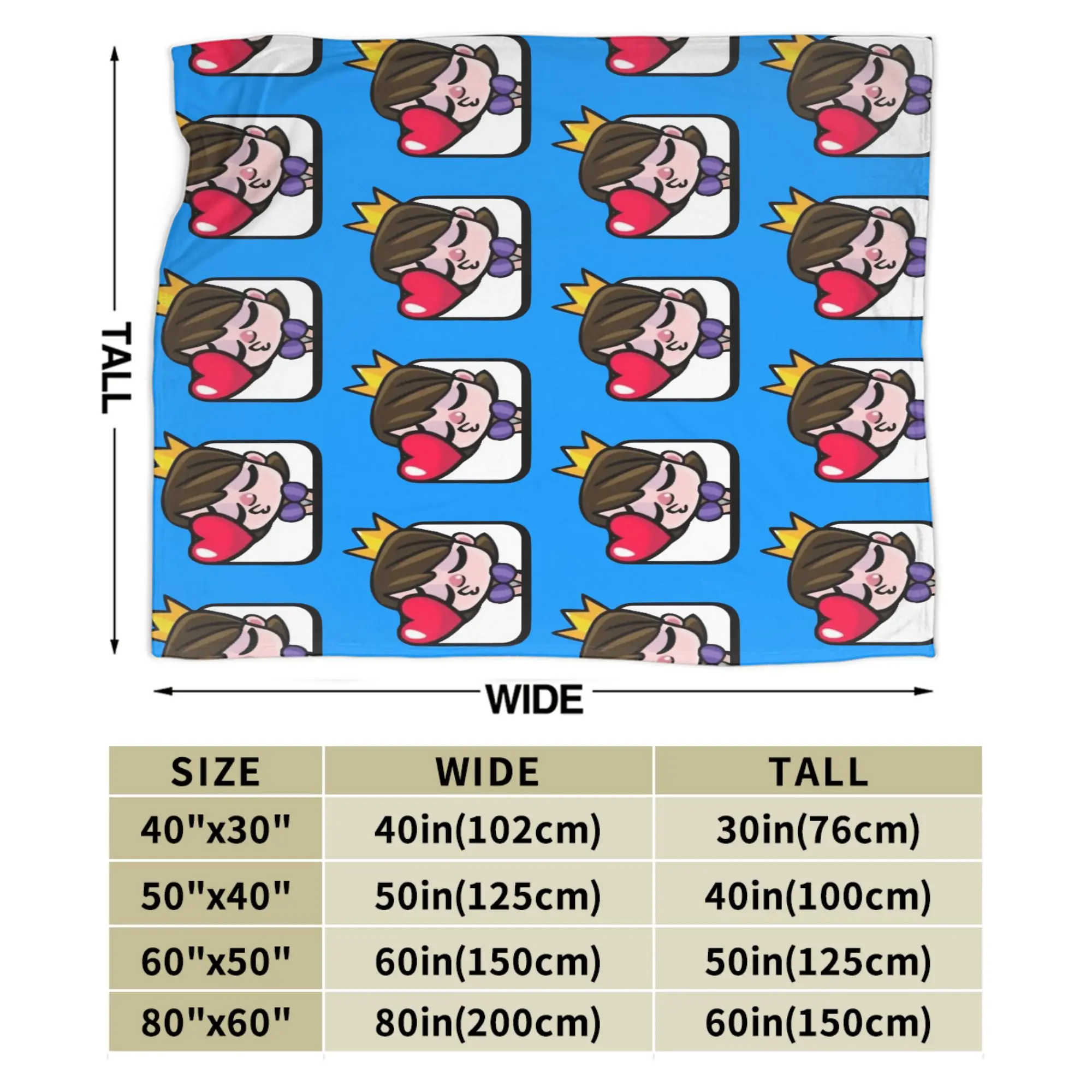 الأميرة قبلة ايموت الفانيلا البطانيات الصدامات Royaleds لعبة الجدة رمي بطانية للمنزل 150*125 سنتيمتر أفخم رقيقة لحاف #4