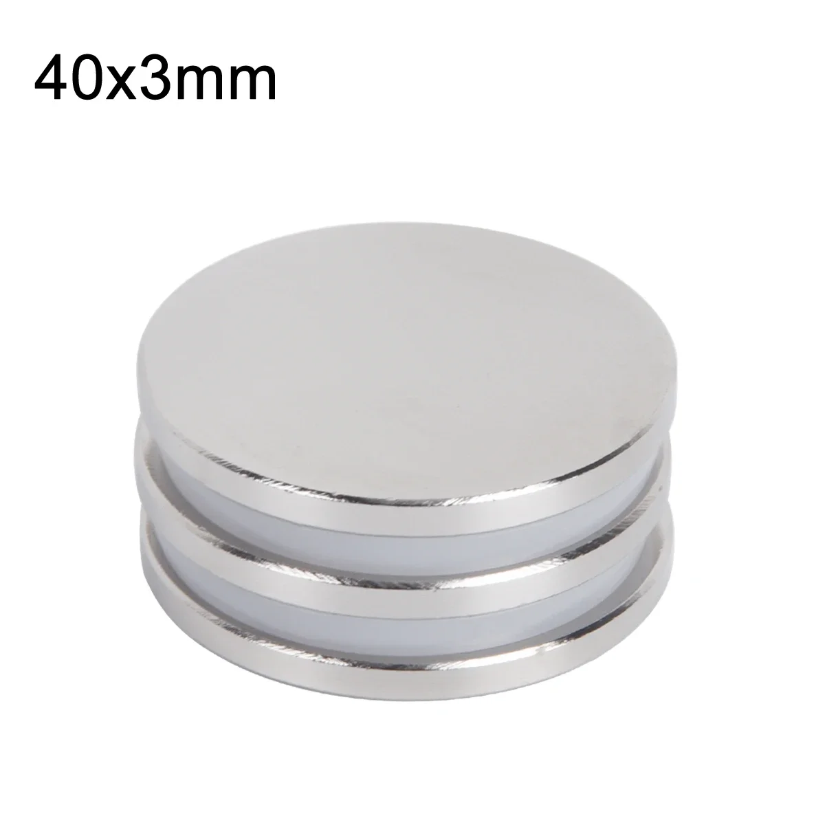 1/2/5/8 Uds 40x3mm N35 potentes imanes de neodimio súper fuertes redondos NdFeB disco permanente imán de Frige para arte DIY 40*3