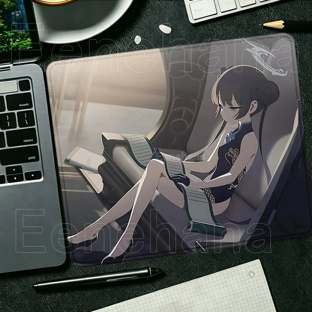 Blue Archive small size Mousepad Tendo Kei PC Gaming HD printing Non-slip Anime girl Mouse Pad Keyboard Office overlock Desk Mat