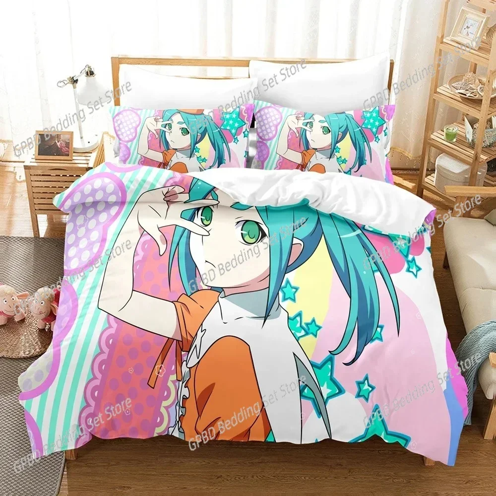 New 3D Print Monogatari Series Comfortable Duvet Quilt Cover Pillowcase Bedding Set Children Bedroom Decoration Home Textile