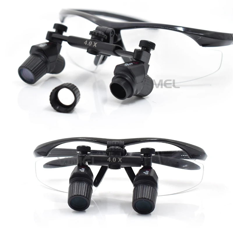 4x den tal Surgical Loupes 48° den tal Binocular Magnifying Glasses Loupes with 5W Detachable Headlight LED den tal Loupes