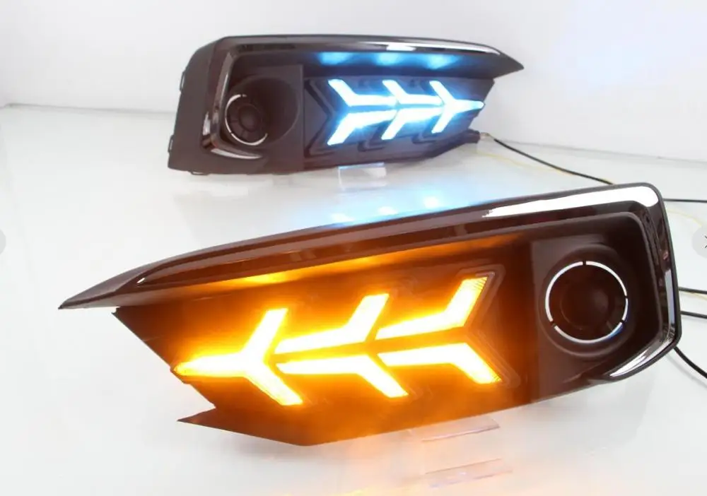 

Video display car headlamp for Honda Civic daytime light fit for Sedan car 2019 2020y LED DRL headlight for Civic fog light