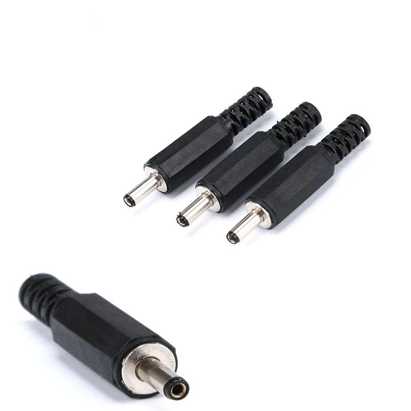 Adaptador macho de corriente continua para cámara CCTV, conector de alimentación macho de 100x3,5 MM, 1,3 piezas