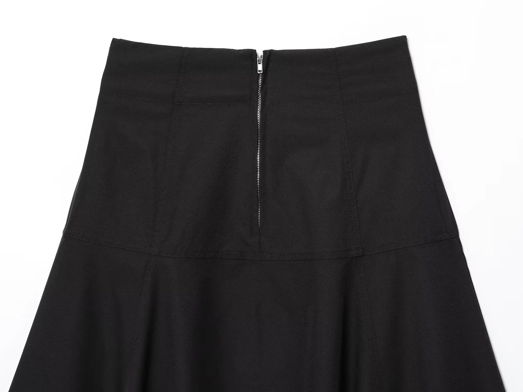 디이지 여성 2025 겨울 신상 패션 라지 스윙 스커트 레트로 하이웨이스트 시크 앞지퍼 오버스커트 여성용