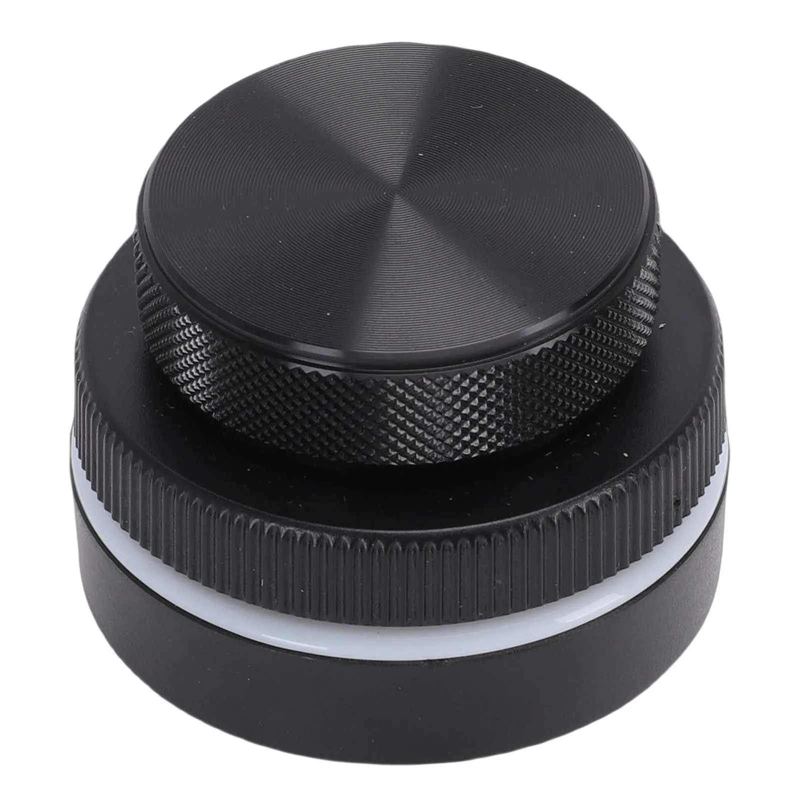 

Custom Rotary Knob with RGB Light Dual Knobs Page Turning Volume Controller 2.4G BT USB C Connection Support for Windows Black
