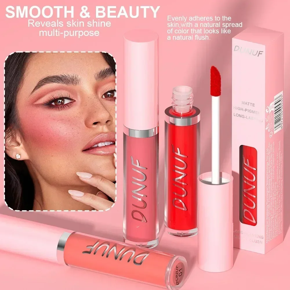 

Liquid Tint Facial Blusher Stick Moisturized Long Lasting Matte Rouge Cheek Contour Eyeshadow Cream Natural Brighten Skin Makeup