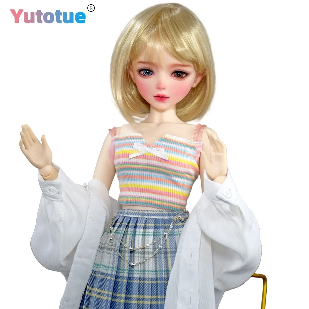 YUTOTUE 1/3 Scale BJD Doll Toy Blue/Brown Eyes 56cm Height Girl Doll with Full Set Removable Fashion Clothes