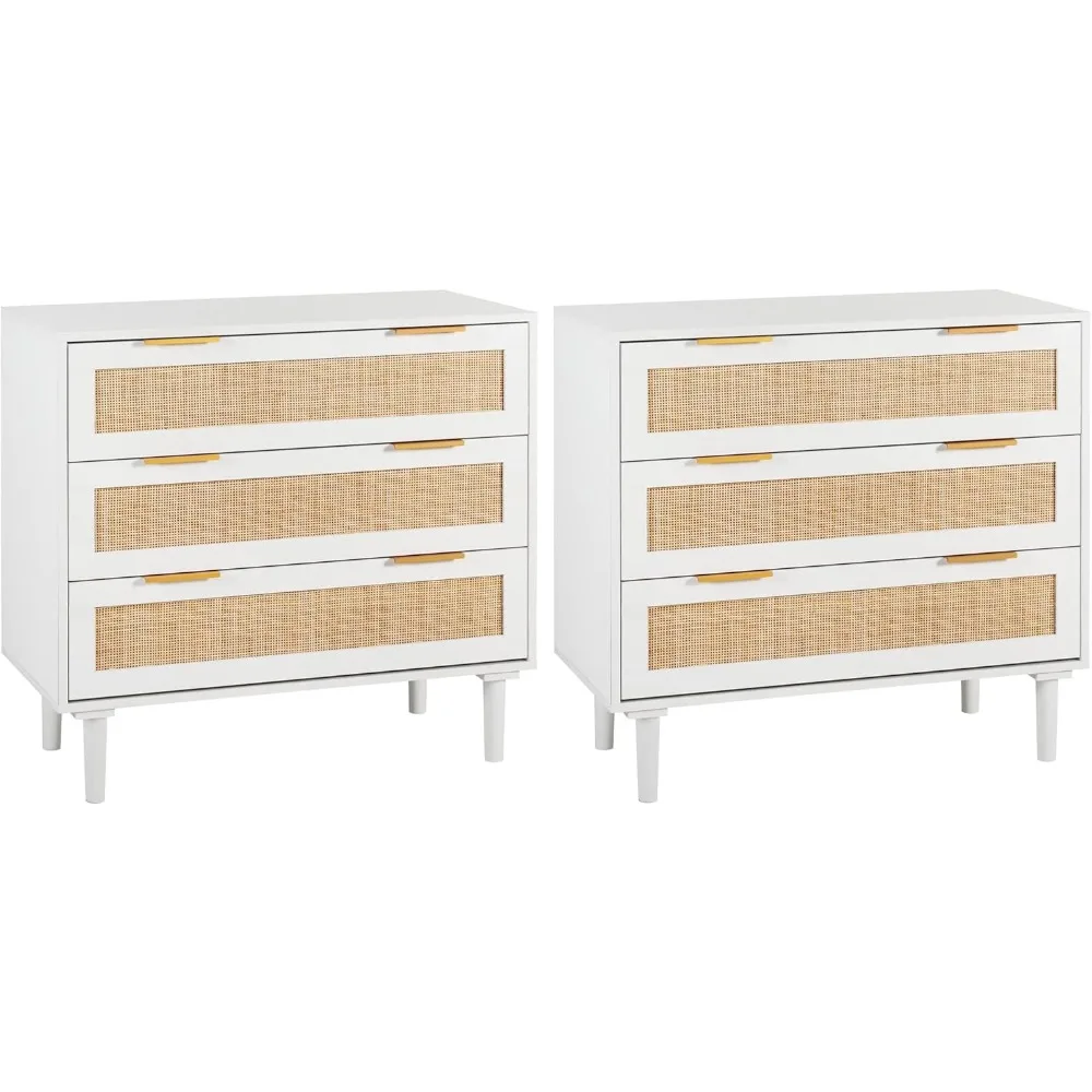 

Rattan Dresser Modern Closet Dressers Chest of Drawers,Storage Chest for Kids Bedroom, Hallway, Living Room