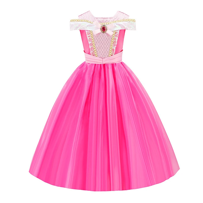 Disfraz de Bella Durmiente para niñas, Vestido de princesa para Cosplay de Aurora, fiesta de Halloween y Navidad