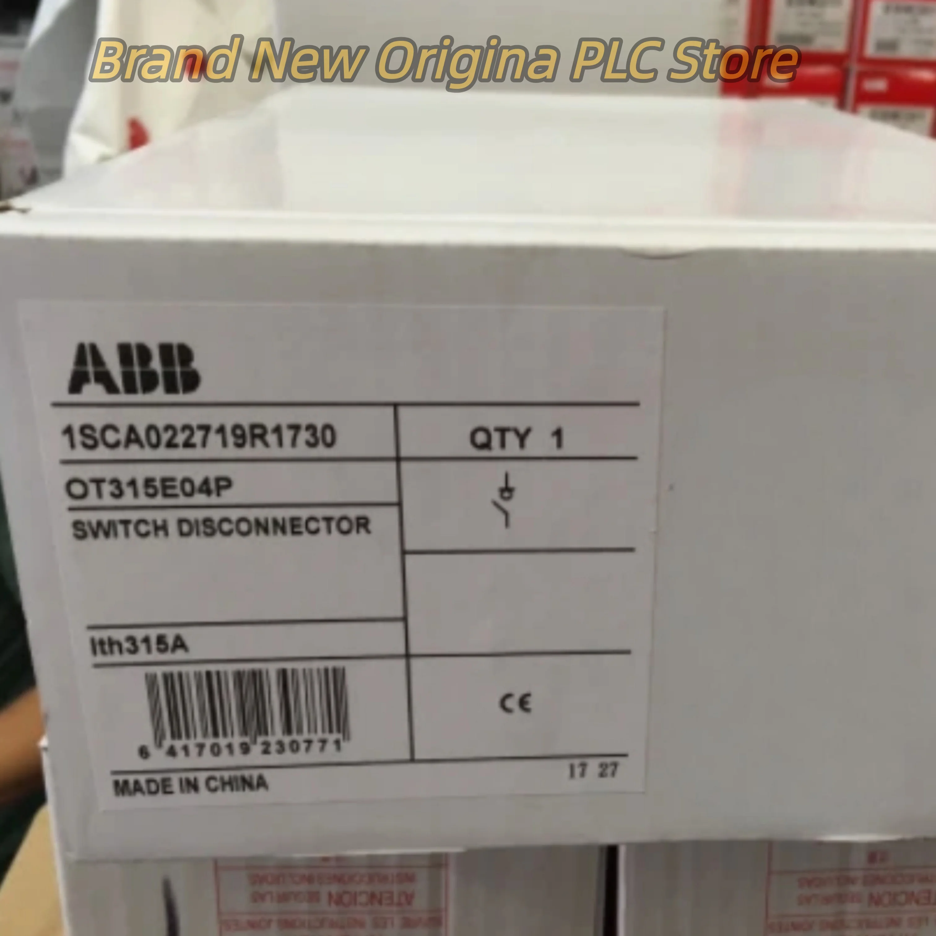 

OT315E04P 1SCA022719R1730 Изолирующий переключатель OT400E04P 1SCA022719R1810 100% НОВЫЙ