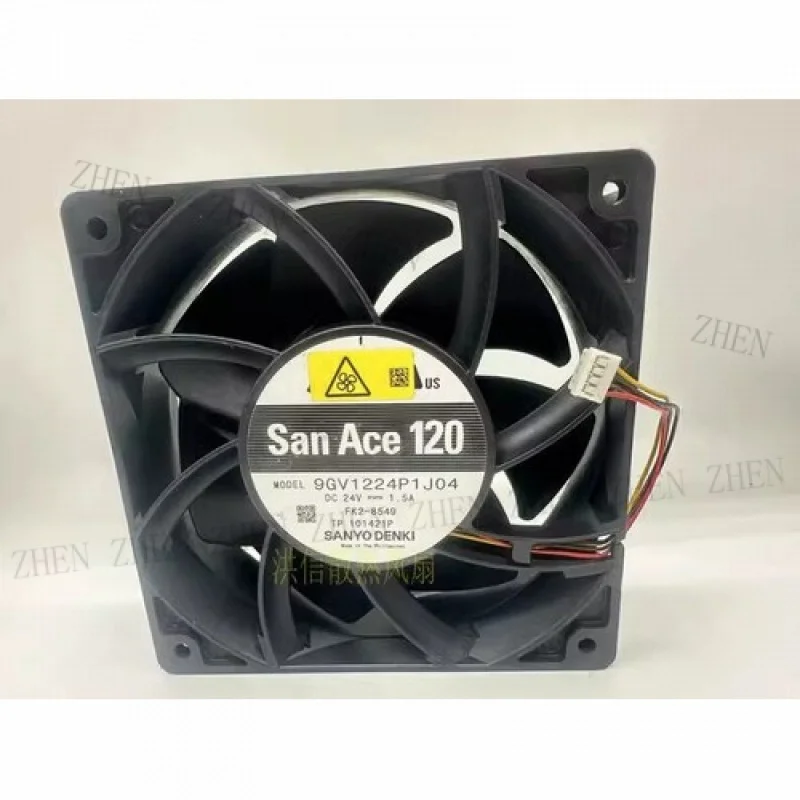 

Y FOR SANYO 9GV1224P1J04 DC24V 1.5A 12CM 4-Wire High Airflow Cooling Fan