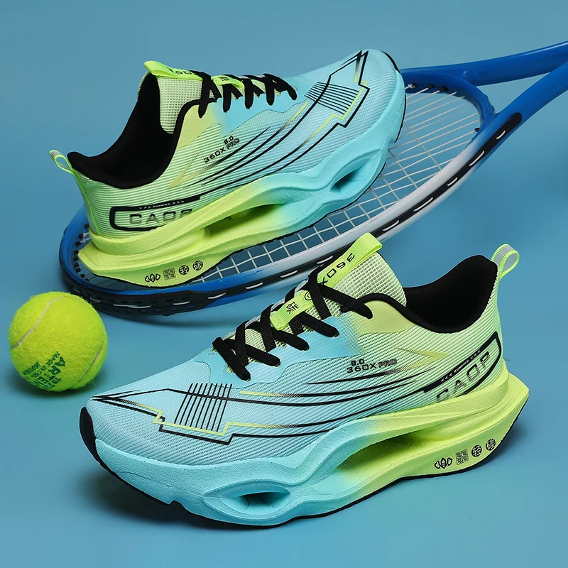 New Summer Single-Layer Mesh Breathable Running Shoes for Men and Women, Lightweight Cushioning Hollow-Out Large-Size Casual Sneakers