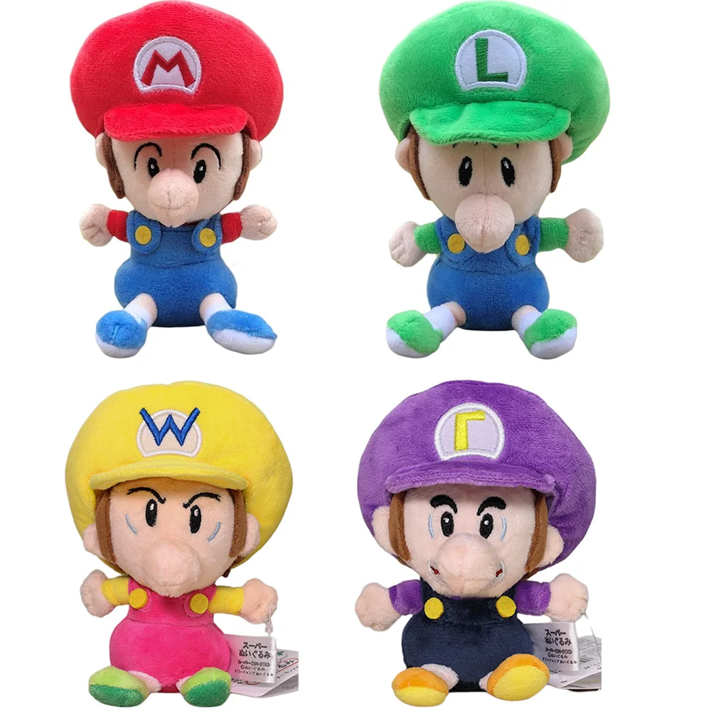 

6 "милые плюшевые игрушки Super Mario Bros Luigi Wario Waluigi детские мягкие игрушки мягкая кукла детский подарок