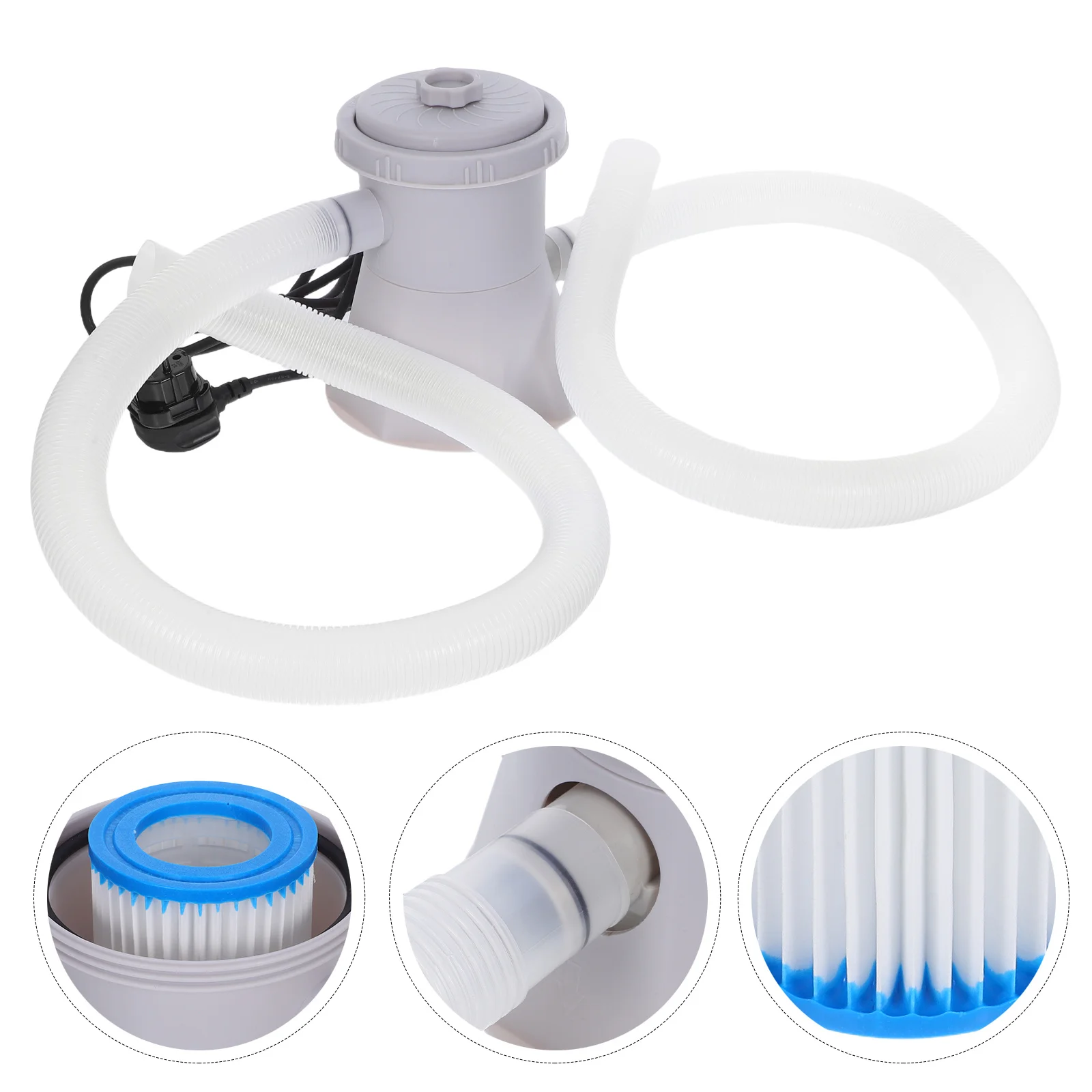 Bomba de Filtración Eléctrica para Piscinas, Sistema de Circulación Automática para Agua Cristalina, Eliminación Eficiente de Impurezas Finas