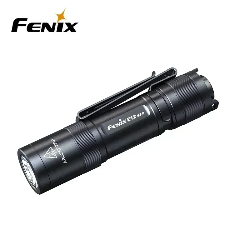 Fenix E12 V3.0 200 Lumens Portable EDC AA Flashlight With Two-way Body Clip and Magnetic Tail Allow