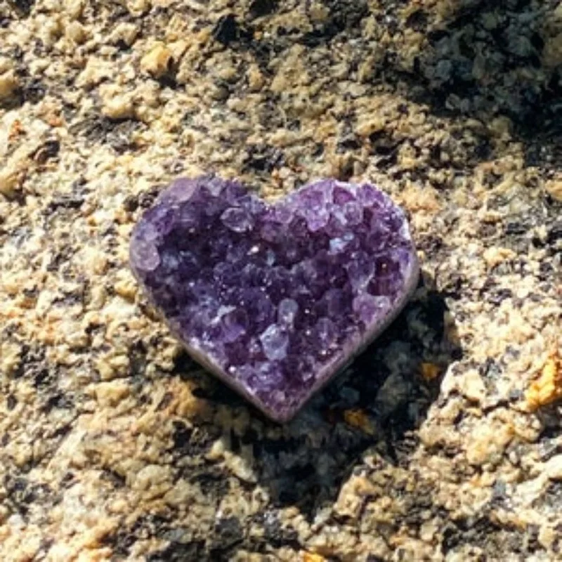 

Natural Amethyst Crystal Heart -Amethyst Cluster 1.7 Inch -AAA Grade Amethyst Crystal Spiritual Products Room Decoration