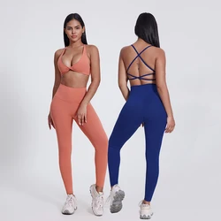 2 Piece Buttery Soft Yoga Set Women Workout Outfits Sportswear Gym Clothing Fitness Sport Bra High Waist Leggings Sports Suits