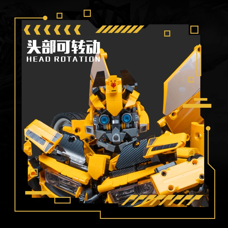 5692PCS Technical Bumblebeed Transformation Robot  Building Blocks Bricks Smart Autobot Assemble Figure Toys Gifts For Kid