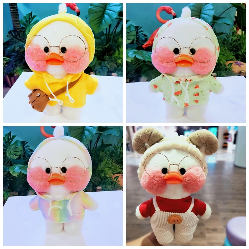 1 Set Pakaian untuk 30Cm Boneka LaLafanfan Kafe Bebek Anjing Mainan Mewah Hoodie Kartun Aksesori Keseluruhan Hadiah Anak Perempuan