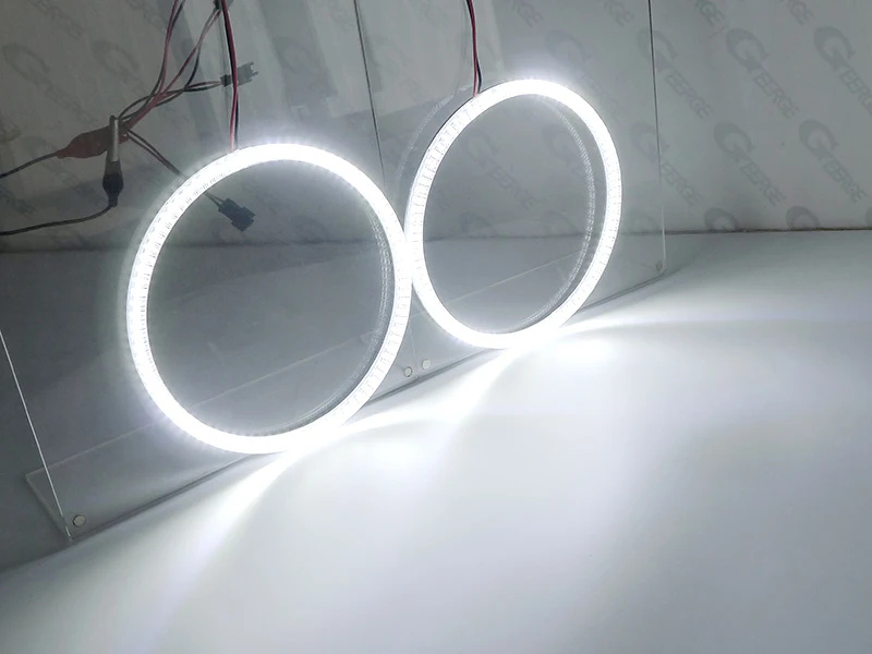 Geerge pour Volkswagen VW Golf Mk1 Mk2 GTI Euro phare Ultra lumineux lumière du jour clignotant LED Kit yeux d'ange anneaux Halo